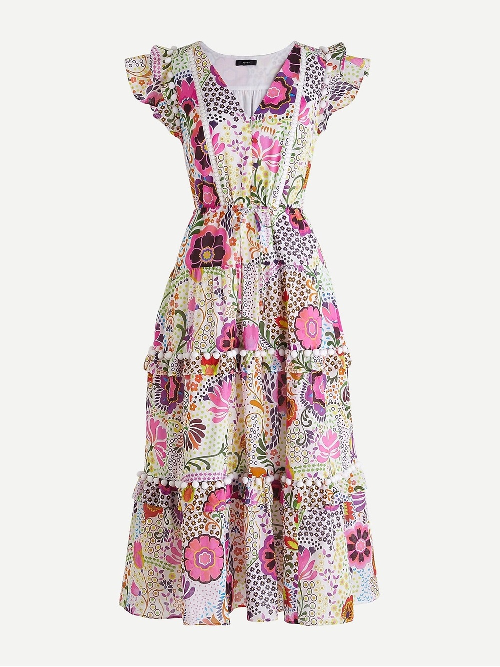 J.Crew Pom-Pom Dress in Ratti® Retro Floral sz. 10